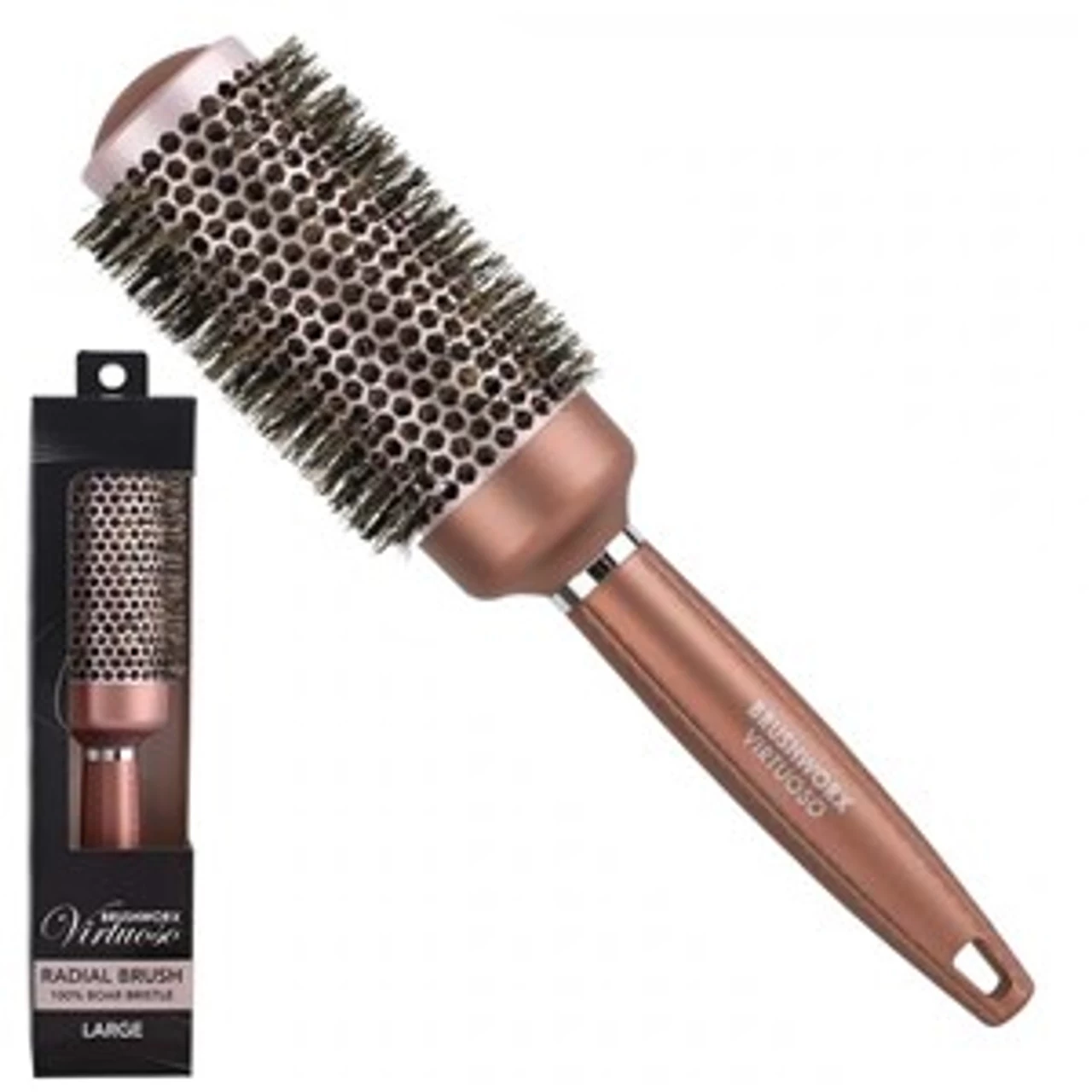Brushworx Virtuoso Radial Brush Large 100% Boar Thermal 43mm