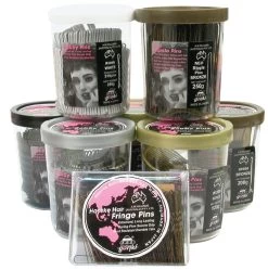 Bobby Pins Matt Finish Brown Colour 80g Square Case