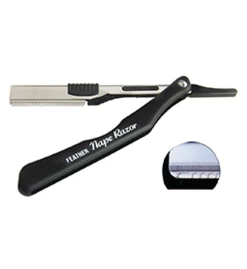 Feather Nape/Body Black Razor