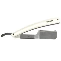 Vanta Cut Throat Double Razor - White