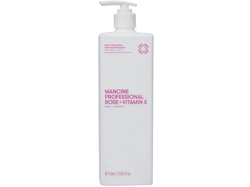 Mancine Hand & Body Lotion - Rose + Vitamin E 1 Litre