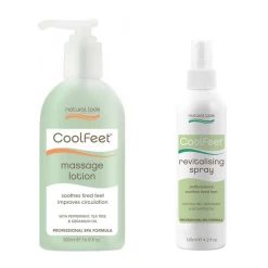 Cool Feet Massage Lotion 500ml & Revitalising Spray 125ml - Bundle