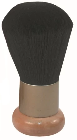 Small Neck Brush Wooden Handle - Black Bristle