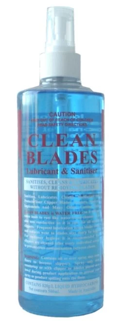 Clean Blades Sanitiser & Lubricant 500ml Spray