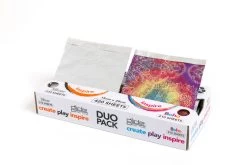 Glide Wide Pop Up Embossed Foil Duo Pack - Silver & Boho 420 Sheets