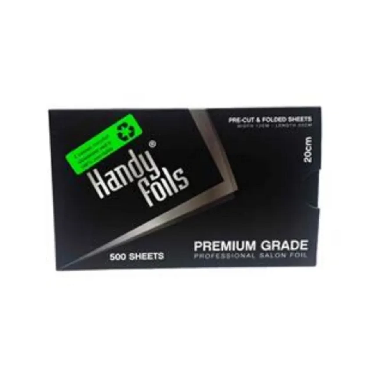 Handy Precut Foil 20cm X 12cm- Silver 500 Sheets - 20 Micron